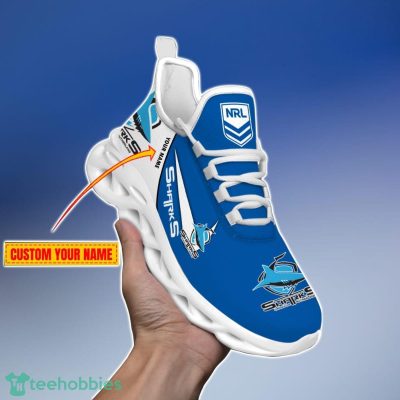 Cronulla-Sutherland Sharks Personalized Name NRL Max Soul Shoes Gift Fans