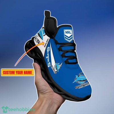 Cronulla-Sutherland Sharks Personalized Name NRL Max Soul Shoes Gift Fans
