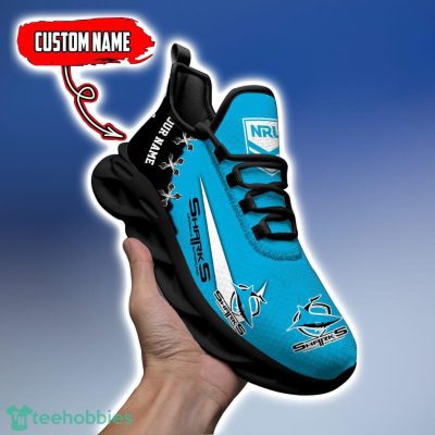 Cronulla Sutherland Sharks Personalized Name NRL Premium Luxury Max Soul Shoes Best Gift For Fans