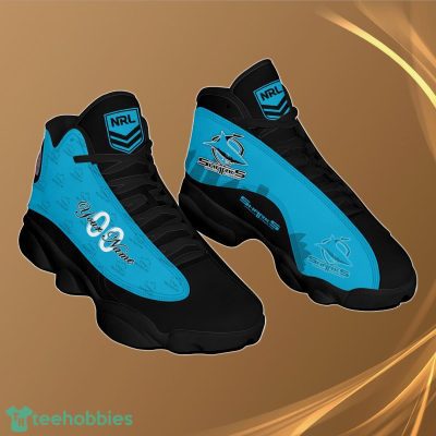 Cronulla-Sutherland Sharks Personalzied Name NRL Air Jordan 13 Shoes Best Gift Fans