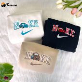 Cute Cars Movie Nike Embroidered Sweatshirts, Lightning Mcqueen Sally Tow Mater Disney, Perfect Nike Embroidery Matching| soulcals.com