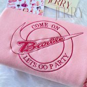 Cute Come On Lets Go Party Barbie Nike Embroidered Sweatshirt Gift For Her 5.jpeg - demo10