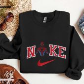 Cute Spiderman Disney Nike Embroidered Sweatshirt Perfect Valentine s Day Gift| soulcals.com