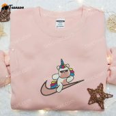 Cute Unicorn X Swoosh Cartoon Embroidered Hoodie Nike Inspired Embroidered Shirt Best Gift Ideas For Family.jpeg - demo10