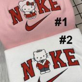Dear Daniel And Hello Kitty Nike Embroidered Sweatshirt| soulcals.com