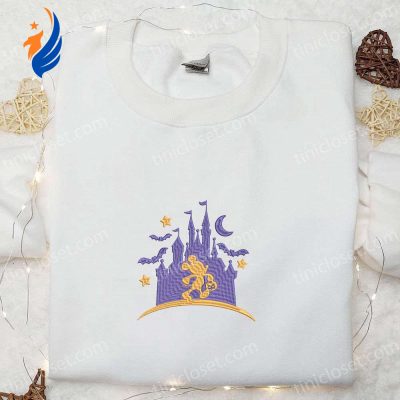 Spooky Disney Castle Mickey Halloween Embroidered Shirt Adorable & Fun Disney Halloween Shirt | soulcals.com