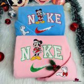 Disney Couples Mickey And Minnie Mouse Christmas Nike Disney Embroidered Sweatshirt Nike Embroidered Sweatshirt Matching Christmas Gifts.jpeg - demo10