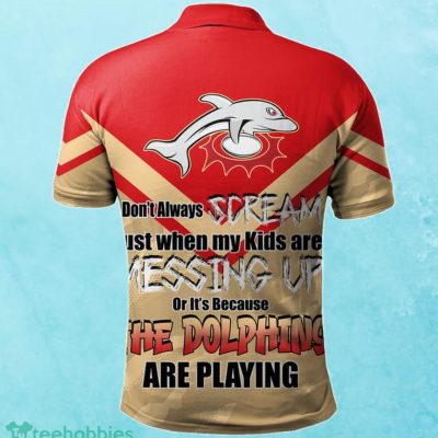Dolphins Custom Name Father?s Day NRL Custom Polo Shirt Best Gift For Fans