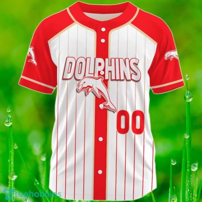 Dolphins Custom Name & Number NRL Baseball Jersey Best Gift For Men And Women Fans