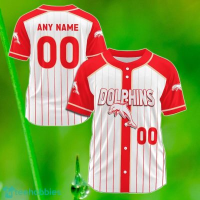Dolphins Custom Name & Number NRL Baseball Jersey Best Gift For Men And Women Fans