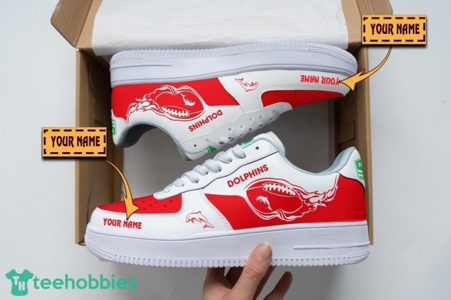 Dolphins NRL Air Force Shoes Custom Name Men Women Gift AF1 Shoes