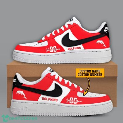 Dolphins NRL Custom Name And Number Personalized Air Force 1 Sneaker