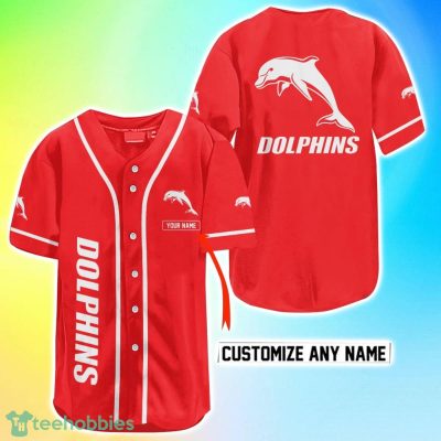 Dolphins NRL Custom Name Baseball Jersey Best Gift For Men And Women Fans