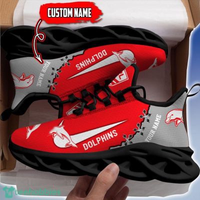 Dolphins-Personalized Name NRL Premium Luxury Max Soul Shoes Best Gift For Fans
