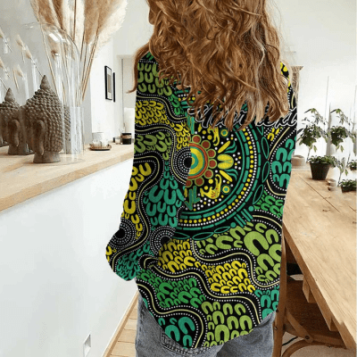 Women aboriginal Indigenous NAIDOC casual shirt NCY019