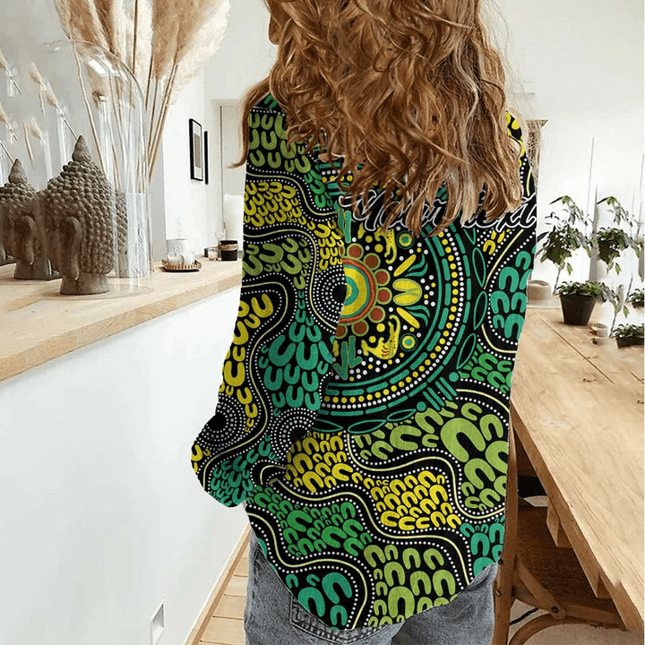 Women aboriginal Indigenous NAIDOC casual shirt NCY019 Women aboriginal Indigenous NAIDOC casual shirt NCY019