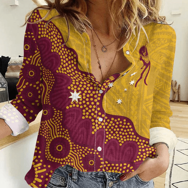 Women aboriginal Indigenous NAIDOC casual shirt NCY016 Women aboriginal Indigenous NAIDOC casual shirt NCY016