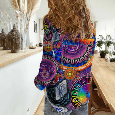 Women aboriginal Indigenous NAIDOC casual shirt NCY059