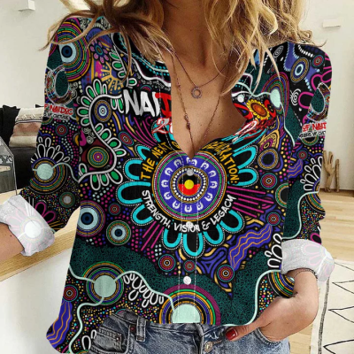 Women aboriginal Indigenous NAIDOC casual shirt NCY059