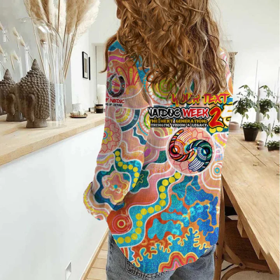 Women aboriginal Indigenous NAIDOC casual shirt NCY075