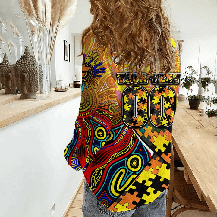 Women aboriginal Indigenous NAIDOC casual shirt NCY028 Women aboriginal Indigenous NAIDOC casual shirt NCY028