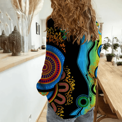Women aboriginal Indigenous NAIDOC casual shirt NCY047
