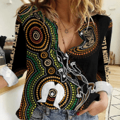 Women aboriginal Indigenous NAIDOC casual shirt NCY014