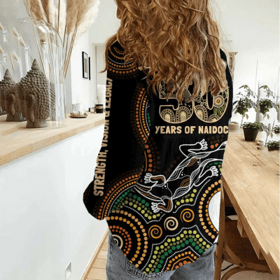 Women aboriginal Indigenous NAIDOC casual shirt NCY014