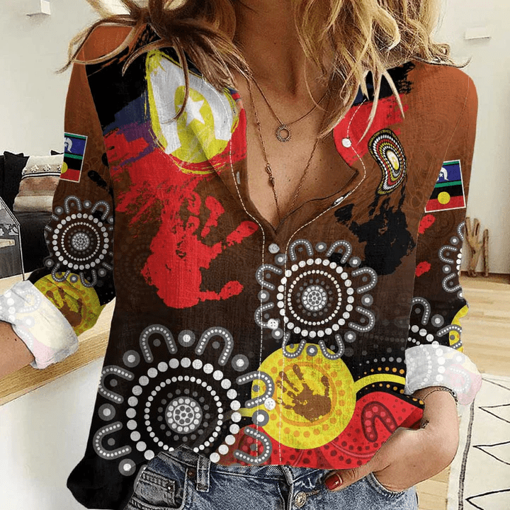 Women aboriginal Indigenous NAIDOC casual shirt NCY012 Women aboriginal Indigenous NAIDOC casual shirt NCY012