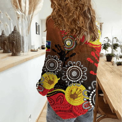 Women aboriginal Indigenous NAIDOC casual shirt NCY012