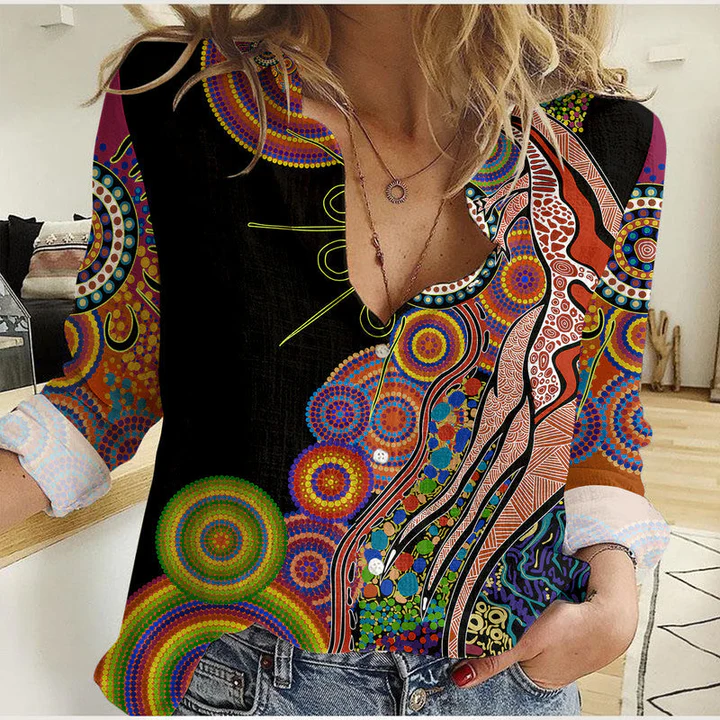 Women aboriginal Indigenous NAIDOC casual shirt NCY046 Women aboriginal Indigenous NAIDOC casual shirt NCY046