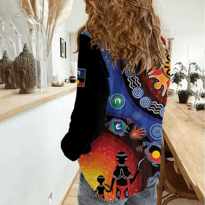 Women aboriginal Indigenous NAIDOC casual shirt NCY011