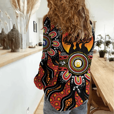 Women aboriginal Indigenous NAIDOC casual shirt NCY010