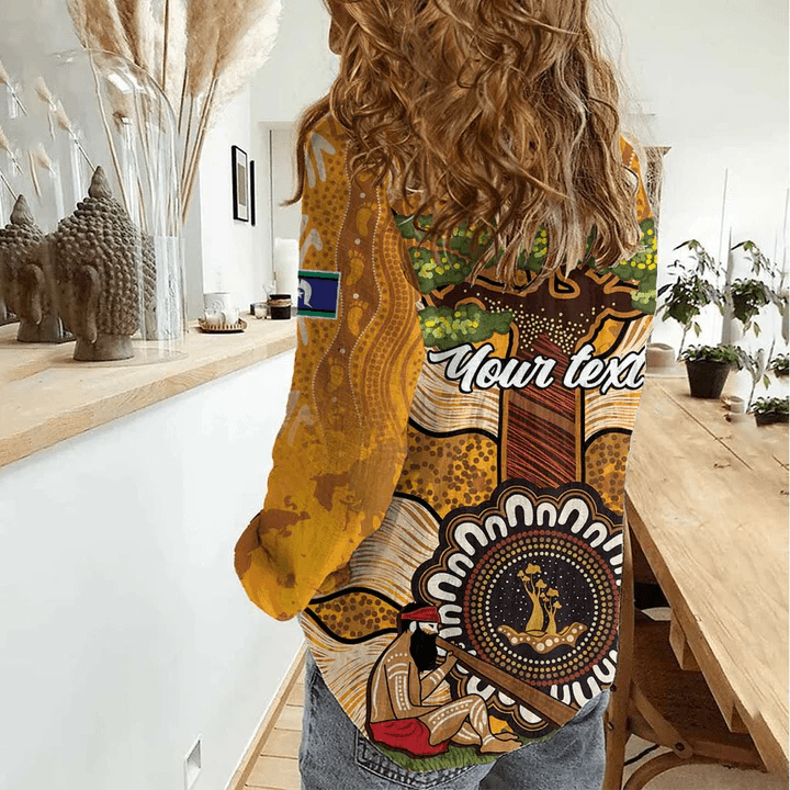 Women aboriginal Indigenous NAIDOC casual shirt NCY001 Women aboriginal Indigenous NAIDOC casual shirt NCY001