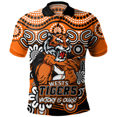 Wests Tigers Polo Shirt Merry Ugly Christmas Comic Style