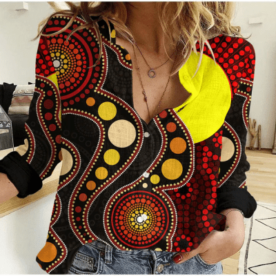 Women aboriginal Indigenous NAIDOC casual shirt NCY039