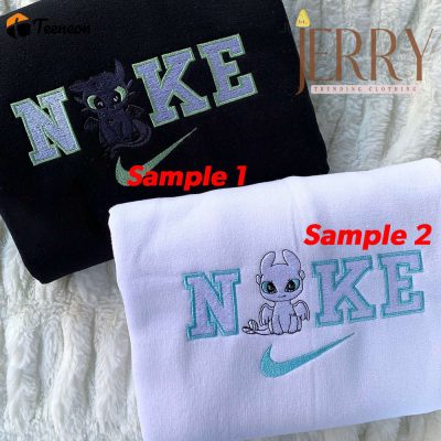 Dragon Love Nike Embroidered Sweatshirt| soulcals.com