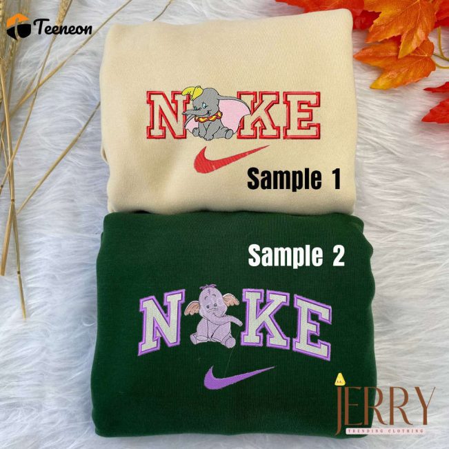 Dumbo Disney Nike Embroidered Sweatshirts| soulcals.com