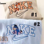 Eeyore And Tigger Disney Nike Embroidered Sweatshirt| soulcals.com