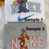 Eeyore And Tigger Disney Nike Embroidered Sweatshirts| soulcals.com