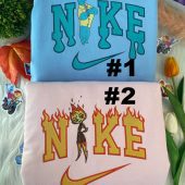 Ember And Wade Elemental Disney Nike Embroidered Sweatshirts| soulcals.com