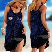 AFL Adelaide Crows  Polynesian Sleeveless Summer Beach Sundress for Women