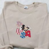 Firework Usa Mickey Mouse Embroidered Shirt Disney Embroidered Shirt Best Patriotic Shirts 2.jpg - demo10
