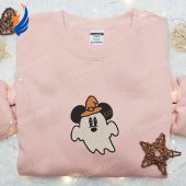 Ghost Mickey Mouse Embroidered Sweatshirt Disney Characters Embroidered Hoodie Best Halloween Gift Ideas.jpg - demo10