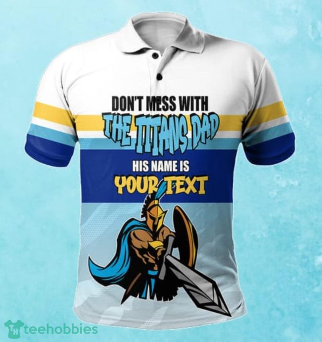 Gold Coast Titans Custom Name Father?s Day NRL Custom Polo Shirt Best Gift For Fans