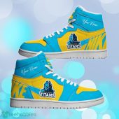 Gold Coast Titans Custom Name Nrl Air Jordan Hightop Best Gift For Fans - demo10