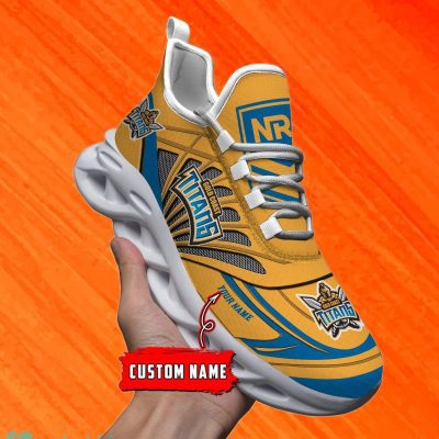 Gold Coast Titans Custom Name NRL Max Soul Shoes Men And Women For Fans