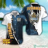 Gold Coast Titans Logo Team Printed 3D Hawaiian Shirt Beach Summer Gift