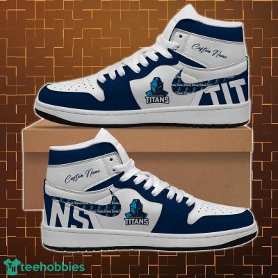 Gold Coast Titans NRL Air Jordan Hightop Shoes Custom Name For fans