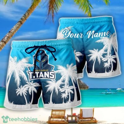 Gold Coast Titans NRL Beach Shorts Custom Name